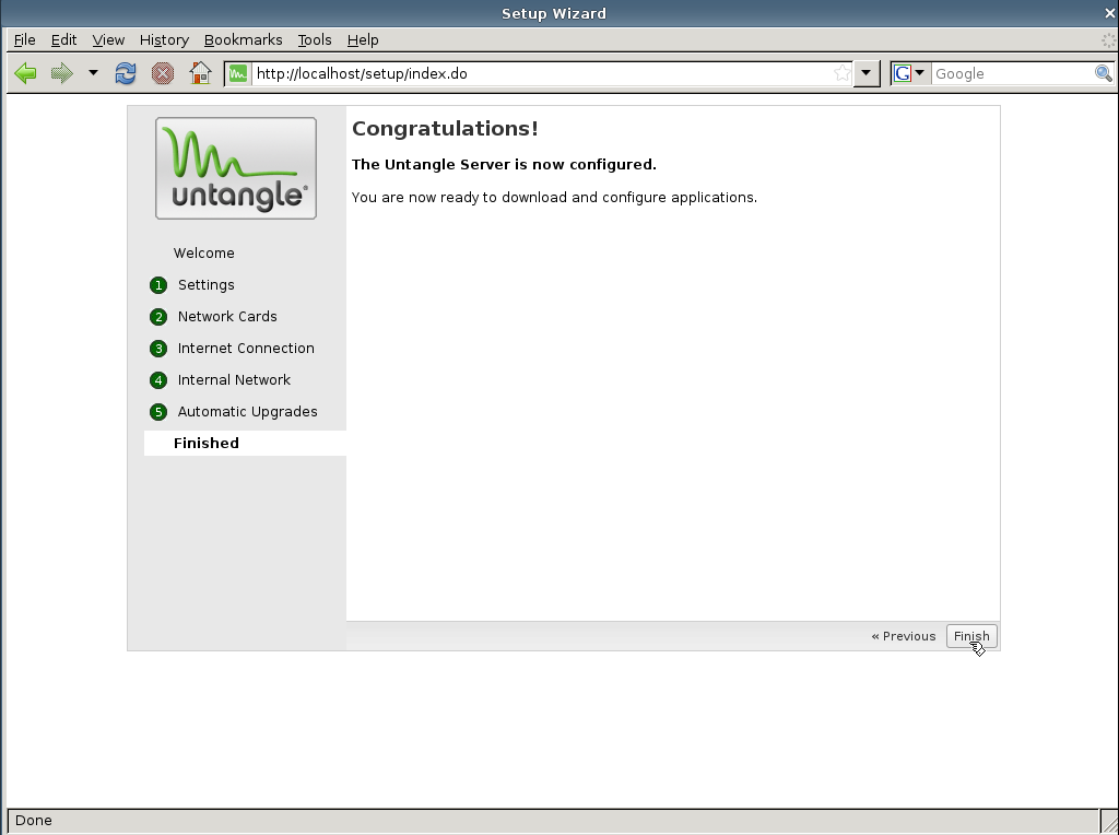 untangle-config-finish