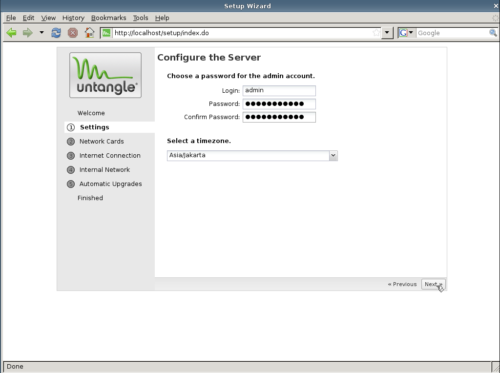 untangle-setup-account