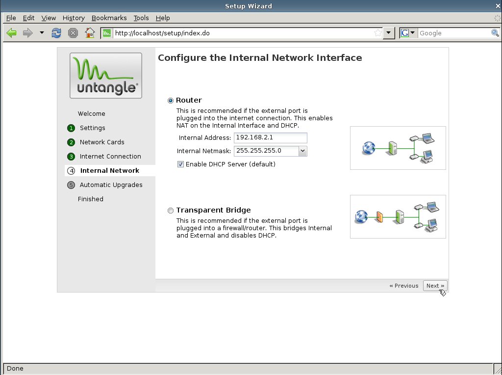 untangle-lan-setup