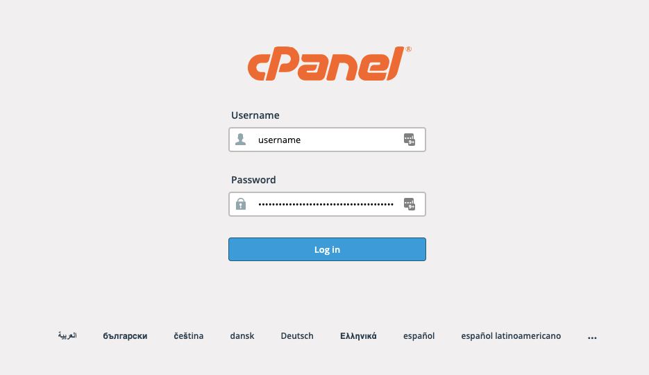 cPanel Login